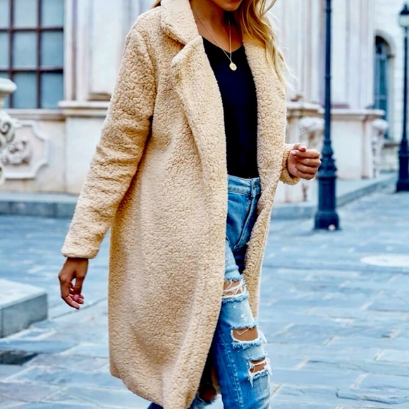 SHEIN Jackets & Blazers - #Shein #teddycoat #beige